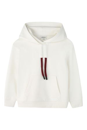 felpa in cotone bianco LANVIN KIDS | N30316N89